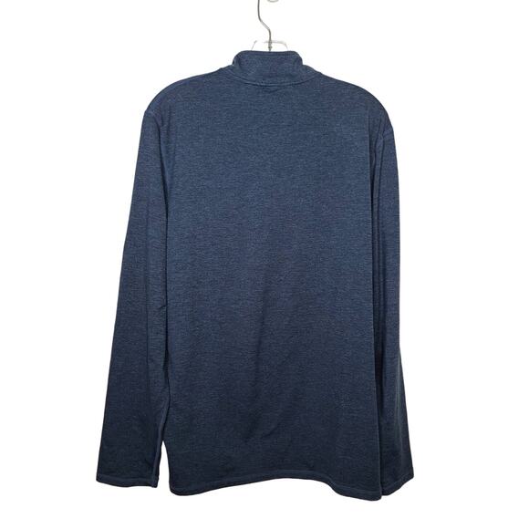 Marine Layer Weekend Sport navy blue 1/4 zip pullover - large - Picture 2 of 3